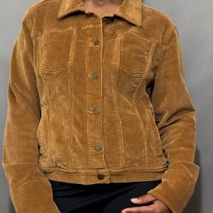 Time and Tru Tan Jean Jacket Corduroy Style